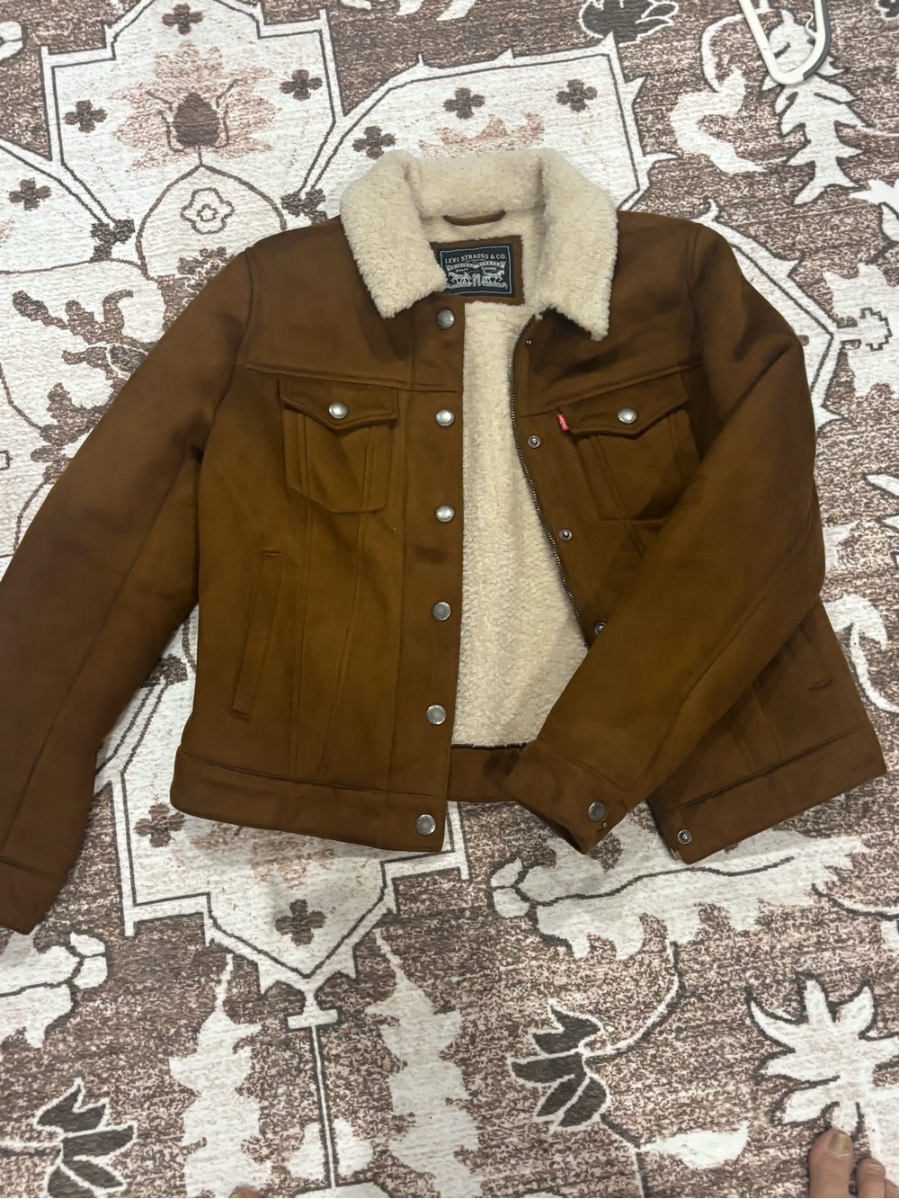Levi's Brown Sherpa Collar Teddy Jacket